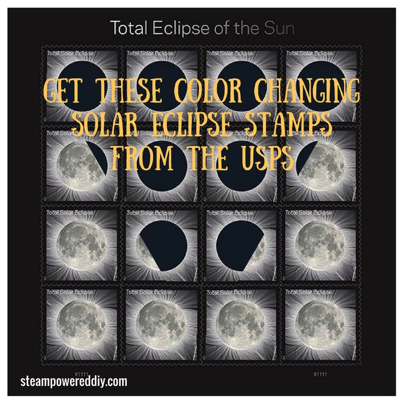 Color Changing Solar Eclipse Stamps