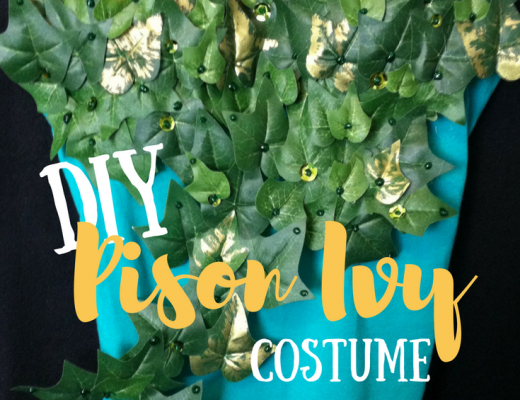 How to make a DIY Poison Ivy Costume. Tutorial with detailed list of supplies and where to find them.